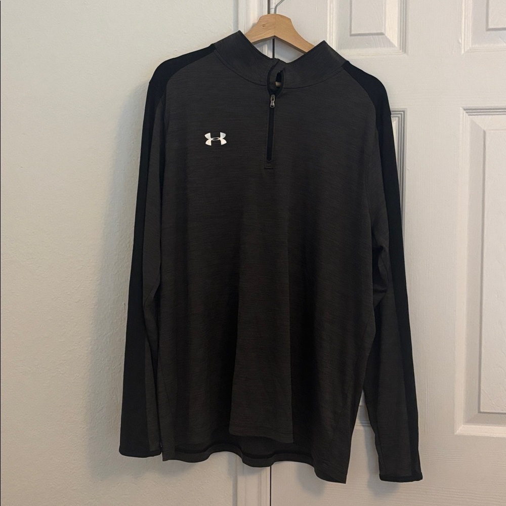 Under Armour Charcoal Black Quarter-Zip Top